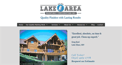 Desktop Screenshot of lakeareapainting.com